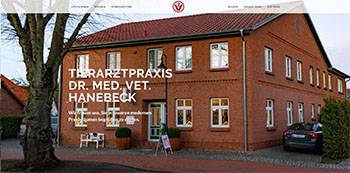 Website Tierarztpraxis Hanebeck